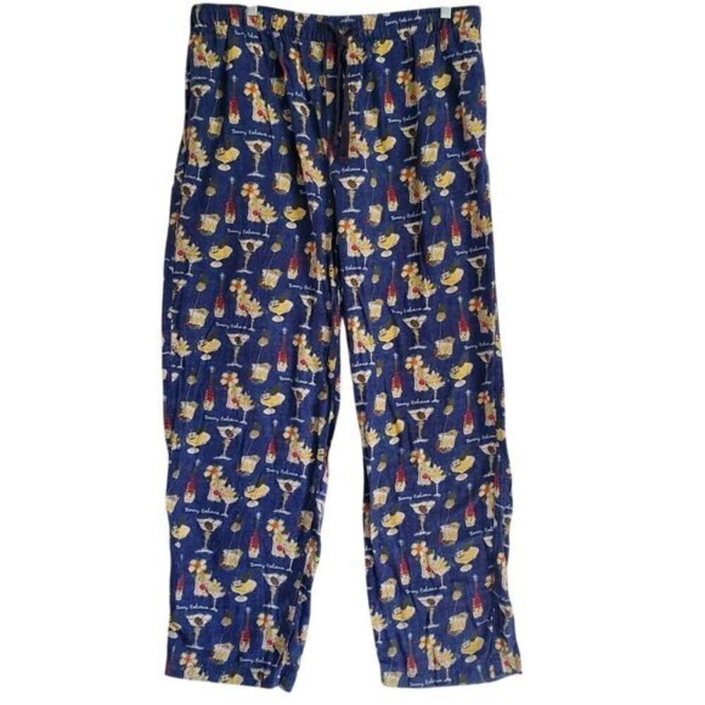 Tommy Bahama Flannel Lounge Pants‎ Mens XL Drawstring Pockets Pajama Tropical